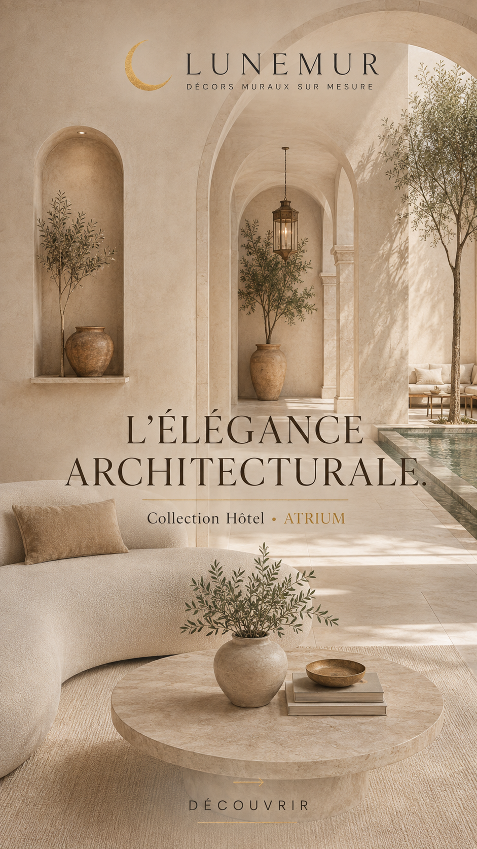 Collection HÔTEL — décor mural architectural LUNEMUR