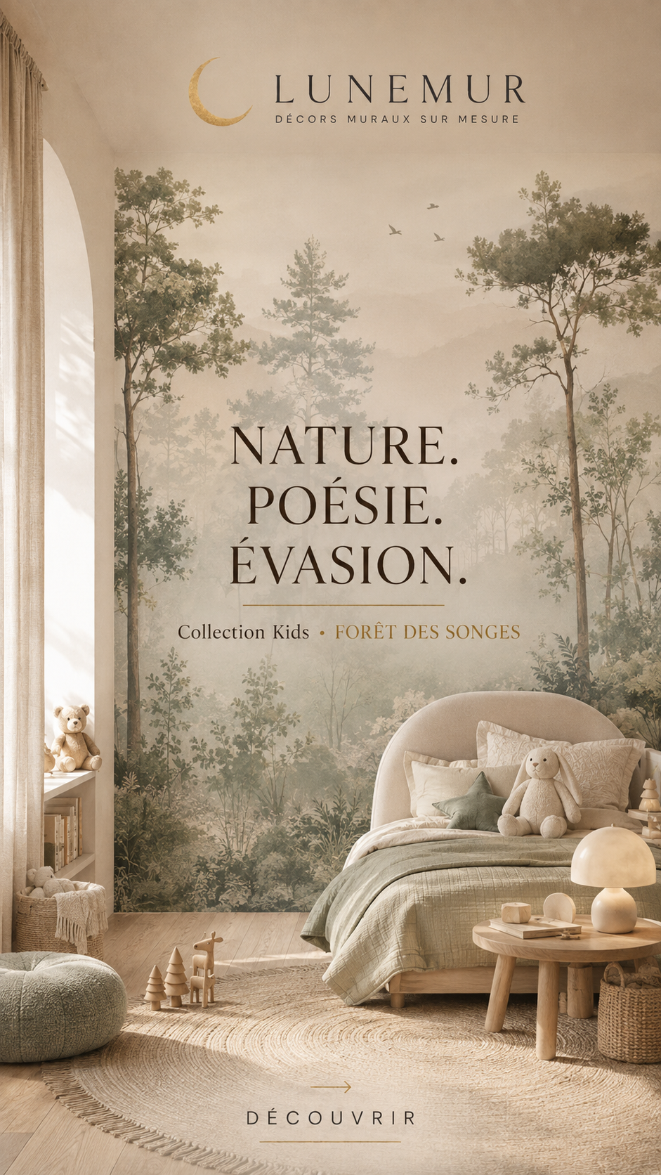 Collection KIDS — décor mural enfant LUNEMUR